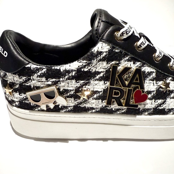 KARL LAGERFELD PARIS Cammy Charm Platform
Sneakers NWT - Picture 5 of 13